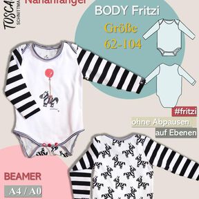 Baby Body Schnittmuster Gr. 62-104 | Anleitung Nähanfänger