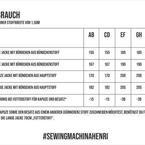 oversize Jacke Henri / 2 Längen 