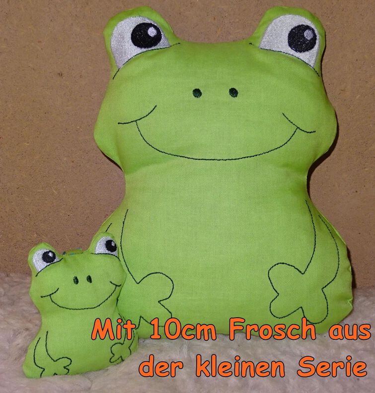 Frosch ITH 15cm bis 24cm Stickdatei  image number 3