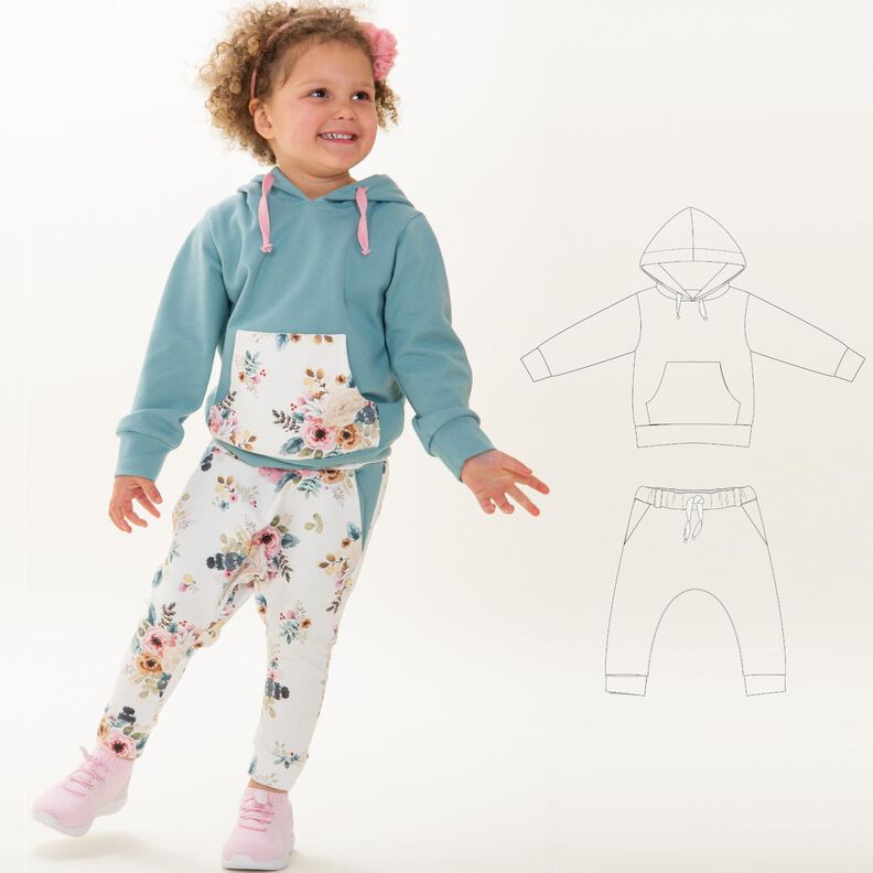 Fly +Dado Schnittmuster Kinderset Kombi Hoodie und Hose image number 1