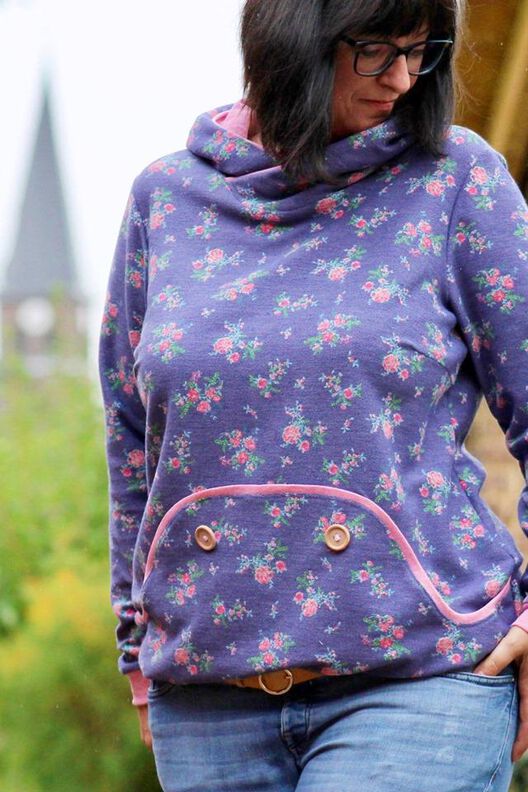 Knopfliebe für Damen Hoodie und Kleid Größe 44-58 image number 7