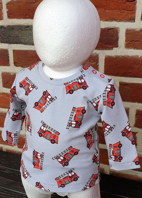 Fin – Babyshirt aus Jersey mit Knopfleisten Gr. 44–98 A4+A0 image number 5