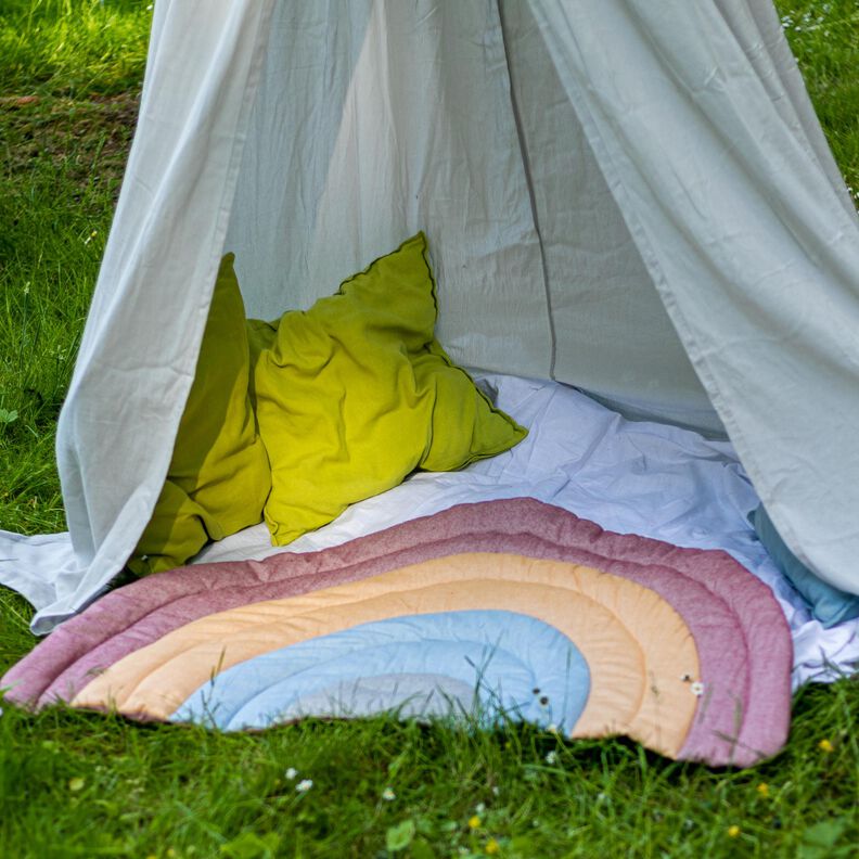 Regenbogen Spielmatte & Krabbeldecke – Nähanleitung image number 4