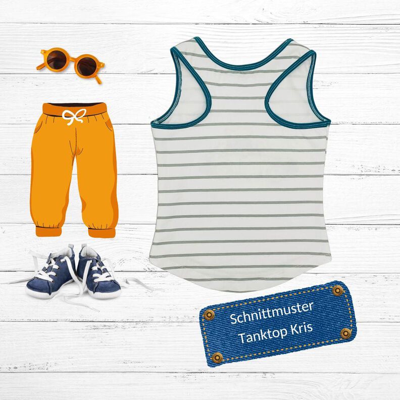 Schnittmuster Tanktop Kris (unisex) Gr. 80-140 image number 4
