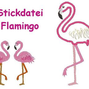 Stickdatei Flamingo 