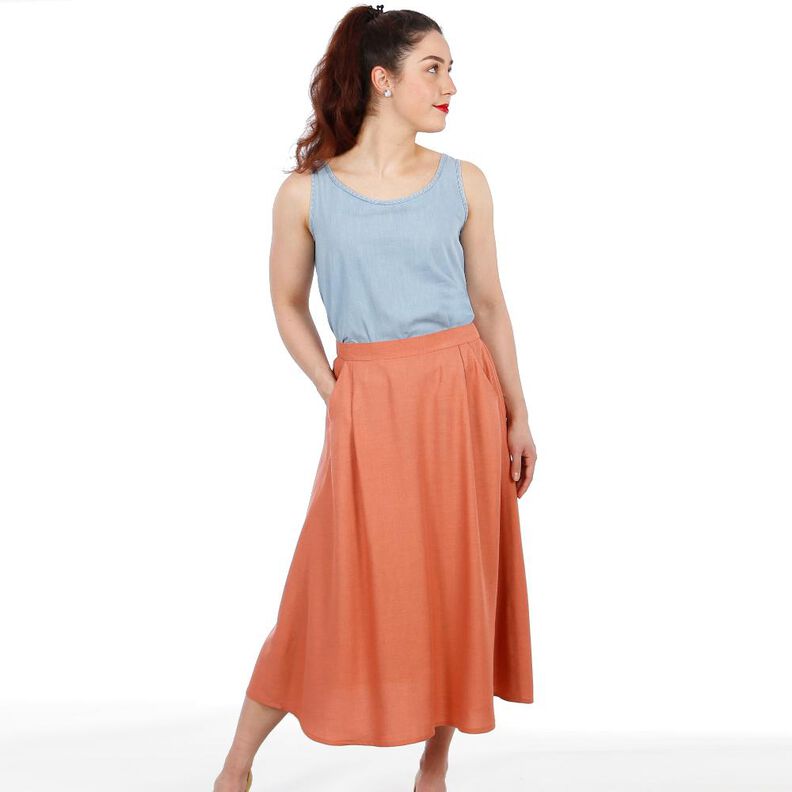 FRAU CARRY - weiter Rock mit Gummibund im Rückenteil  XS-XXL image number 1