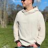 Musselin Hoodie Sweater Musling Herren Gr. 40-60, Leinen thumbnail number 4