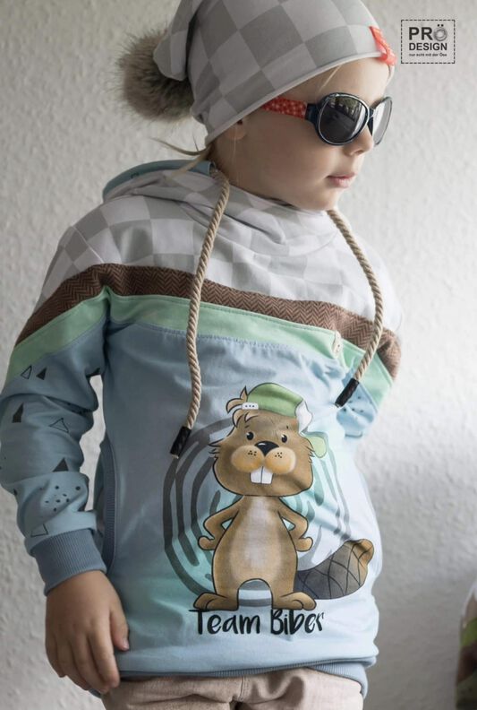 Kombi E-Book Hoodie Farbenbogen Gr. 68 - 140 image number 7