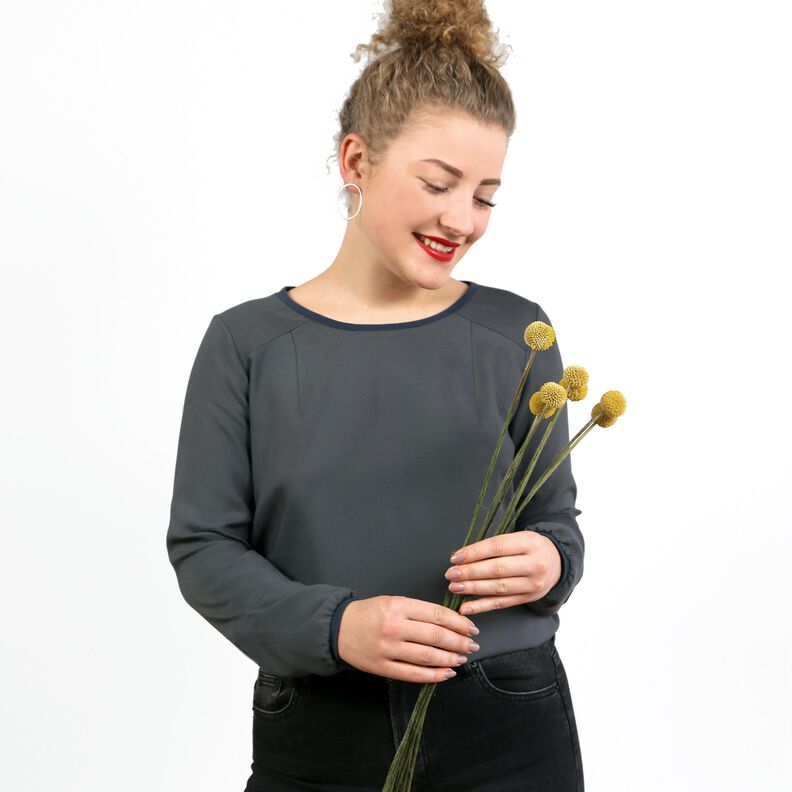 FRAU DANA - sportlich schicke Bluse mit Bündchen XS-XXL image number 6