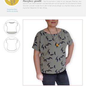 ebook Kurzarmshirt Frau Edda für Damen 