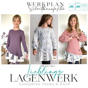 Lieblings LagenWERK | 98-164 | Tunika & Kleid | A4 & A0