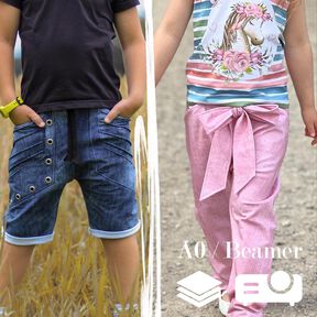 BEAMER + A0 lovely baggy pants 110-164 Hose Shorts Biesen