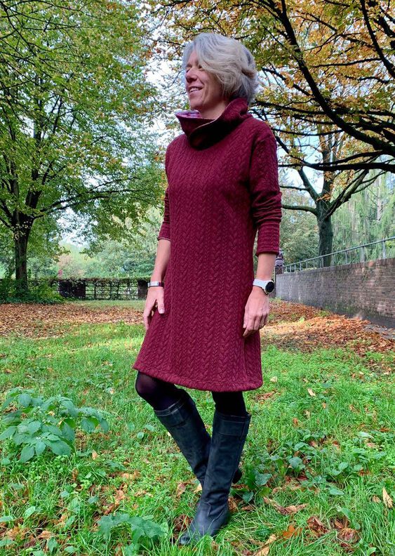 Kleid / Pullover Thyra Nähanleitung 2 Kragen Gr. 58-46 image number 5