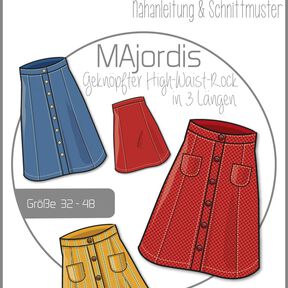Ebook/Nähanleitung A-Linien Rock MAJORDIS Damen Gr. 32-48