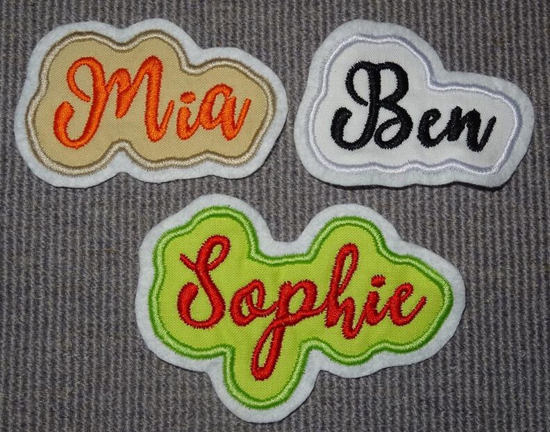 Buchstaben Schreibschrift klein und groß + Zahlen Stickdatei image number 6