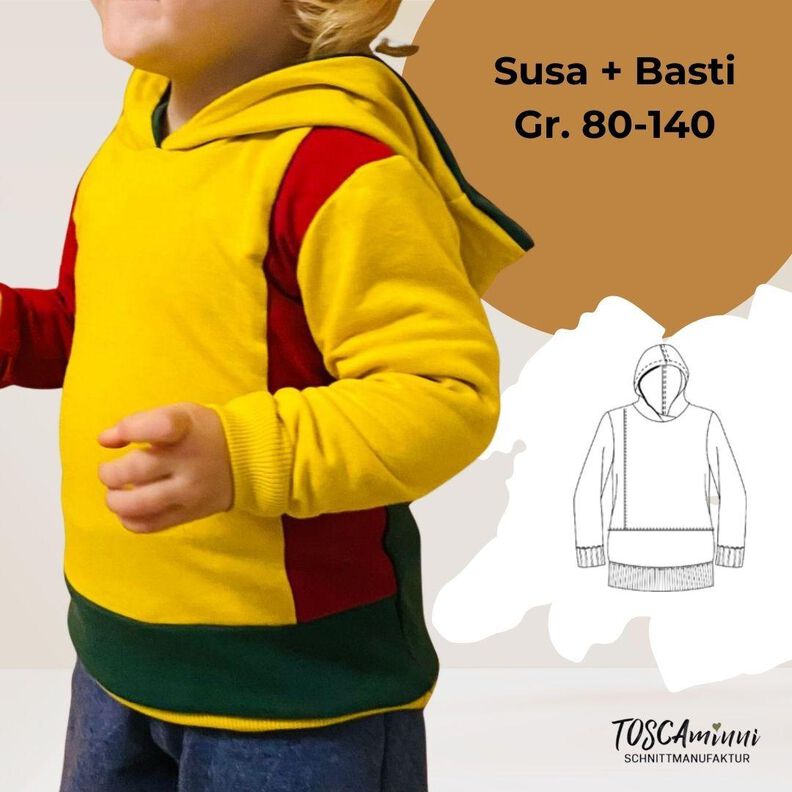 Shirt Susa+Basti Gr. 80-140 Schnittmuster image number 1