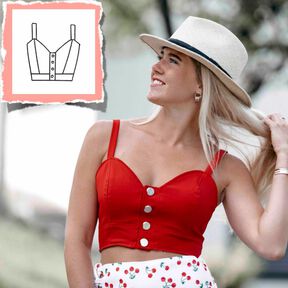 Bustier #Sia /Nähanleitung und Schnittmuster 