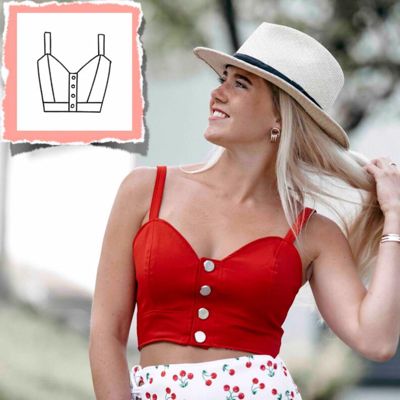 Bustier #Sia /Nähanleitung und Schnittmuster  image number 1