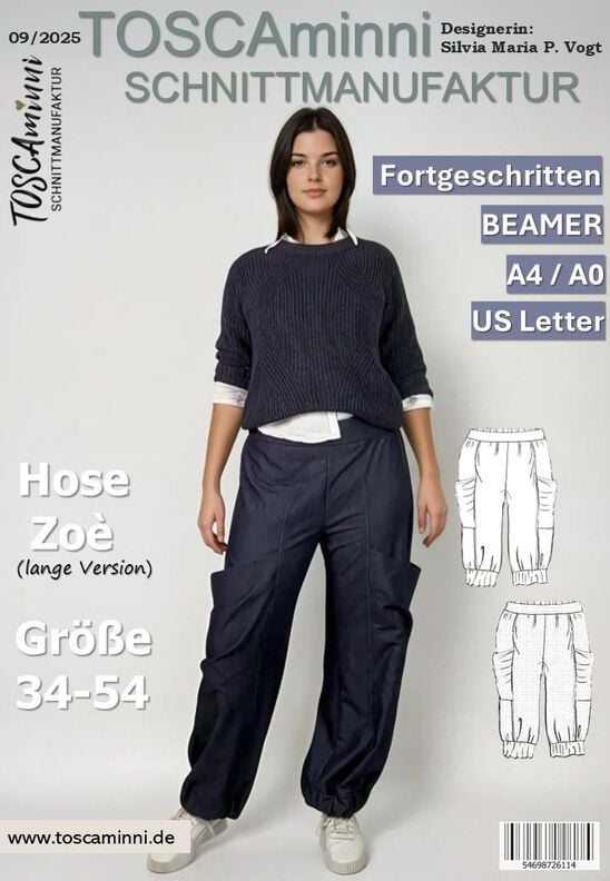 Schnittmuster Hose Damen Zoé (lange Version) Gr. 34–54 image number 10