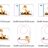 Stickdatei Giraffe + Schnecke Kissen / L&auml;tzchen SET ITH thumbnail number 8