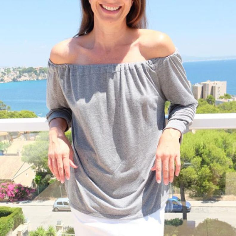 Bluse, Carmenbluse "Gesine", Schnittmuster Gr. 158-46 image number 1