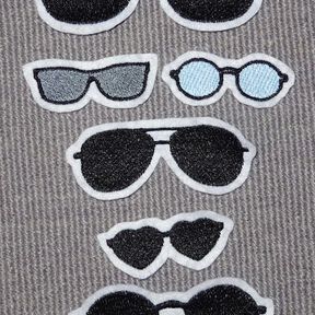 Stickdatei Sonnenbrille für Kuscheltiere Kissen Bettschlagen