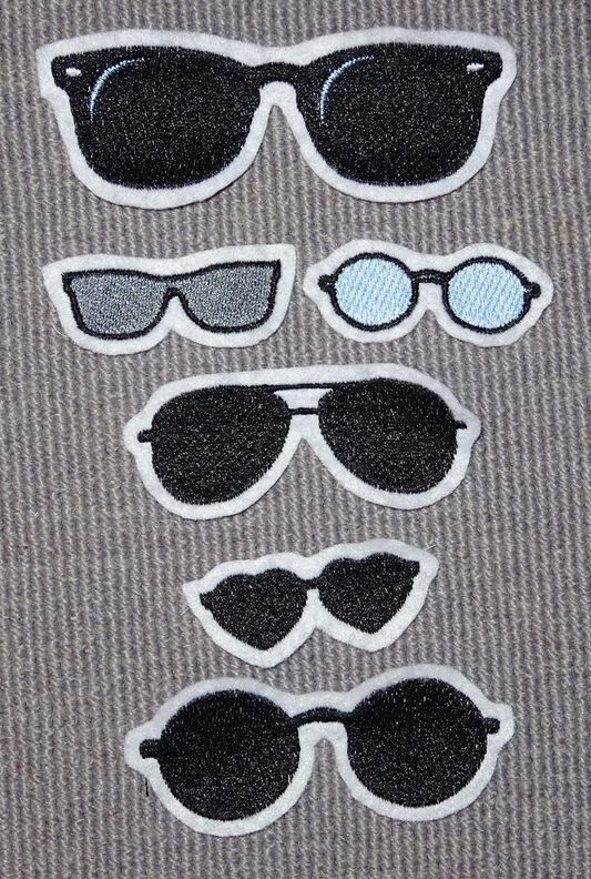 Stickdatei Sonnenbrille für Kuscheltiere Kissen Bettschlagen image number 2
