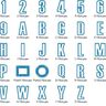 10cm Buchstaben schmal + Zahlen Stickdatei Alphabet Zahl thumbnail number 7