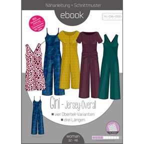 Ebook  Jumper GINI Gr.32-48 - Schnittmuster PDF Datei in A4