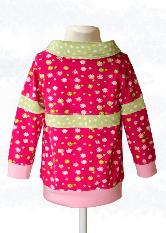 Kinder Sweatkleid „Yuna“ mit Kapuze oder Kragen 86-158 A4+A0 image number 4