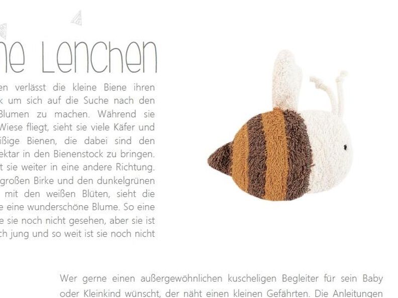 E-Book Biene Lenchen - Nähanleitung und Schnittmuster image number 3
