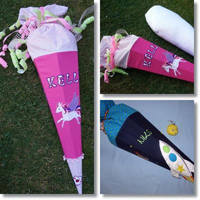 Schultüte Zuckertüte mit Innenkissen nähen alle Größen image number 1