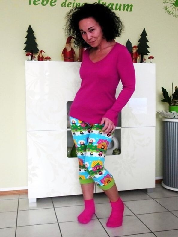 Damen Hose Jogginghose Leggings aus 1 Teil RAS ♥ Gr. 34-50 image number 2