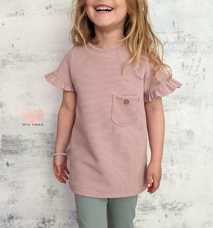 *Kids Basicshirt* Shirt mit vielen Teilungen, runder Saum image number 8
