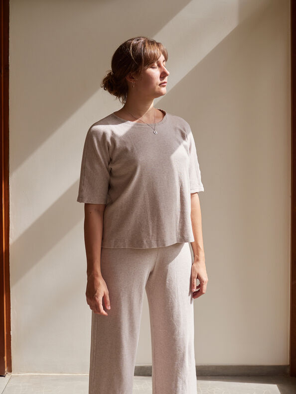 Clove Shirt + Clay Culotte Set image number 2