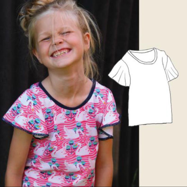 "Fly-Top & Dress Girls" Jersey-Shirt / Schnittmuster image number 1