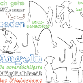 Stickdatei - Angler Angel Linien 