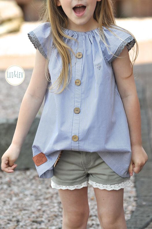 Sommer Bluse - Gr. 68 - 164 Nähanleitung und Schnittmuster image number 2