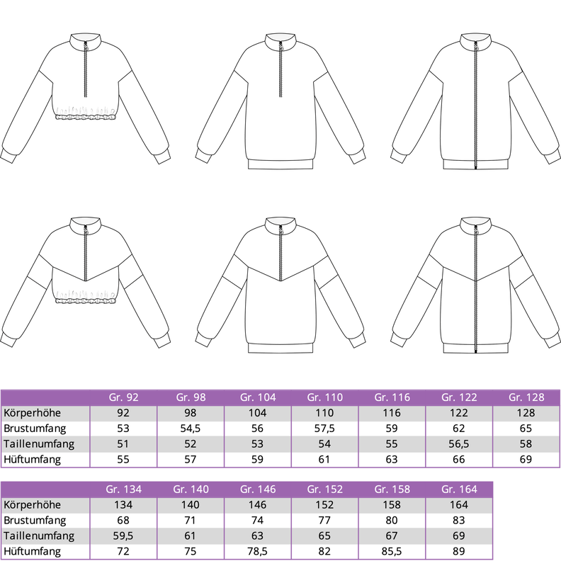 Kinder Sweater mit Zipper und Kragen BUKA ♥ Gr. 92-164 image number 7