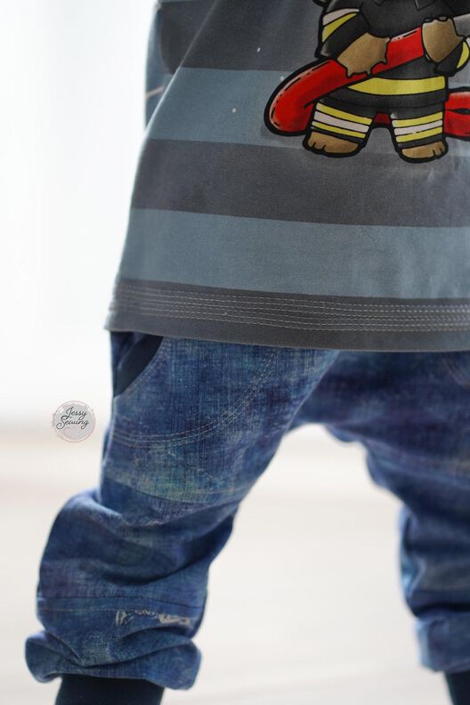 *Cool Pants* Basic Hose mit Knieteilung, Öhrchen & Taschen image number 6