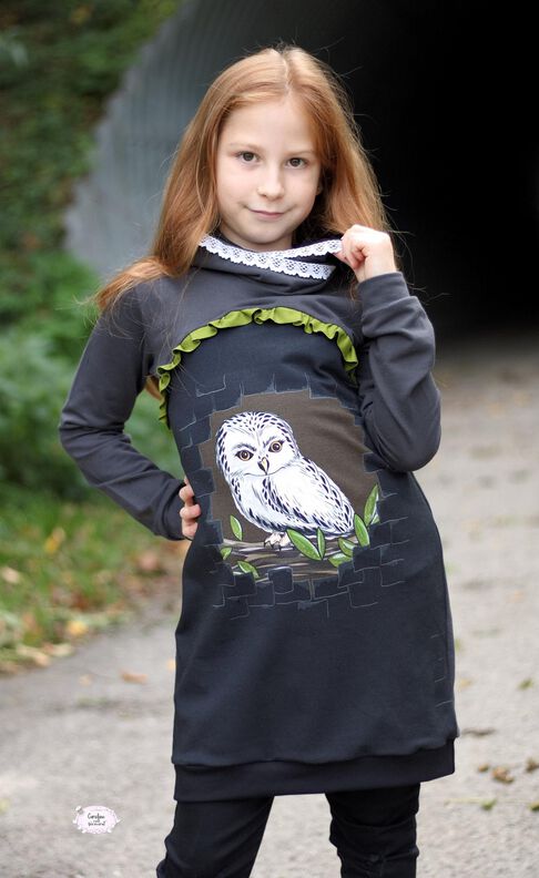 Panelino girls Longhoodie für Panelstoffe Gr. 86-164 image number 6