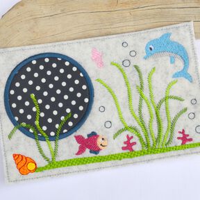 Stickdatei MugRug Unterwasserwelt 13x18cm und 13x20cm