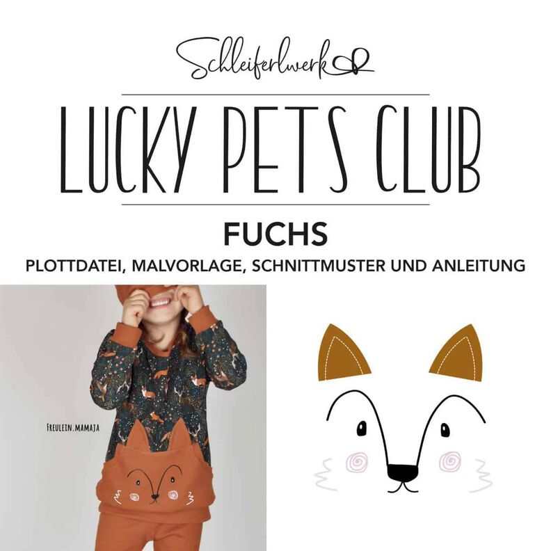 Plotterdatei Lucky Pets Club – Fuchs| Schleiferlwerk image number 1