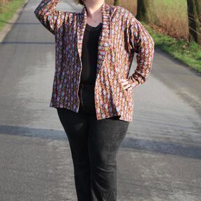 Strickjacke (34–56) CARDIGA Schnittmuster Damen Cardigan