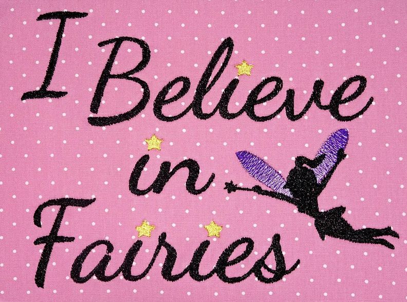 Stickdatei Fee Elfe I believe in Fairies image number 4
