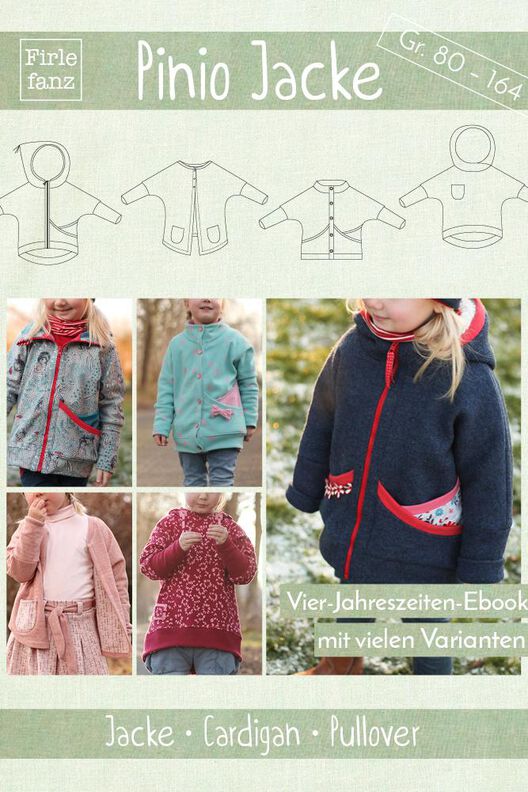 Pinio Jacke: Kinderjacke, Cardigan, Hoodie Gr. 80 – 164 image number 2