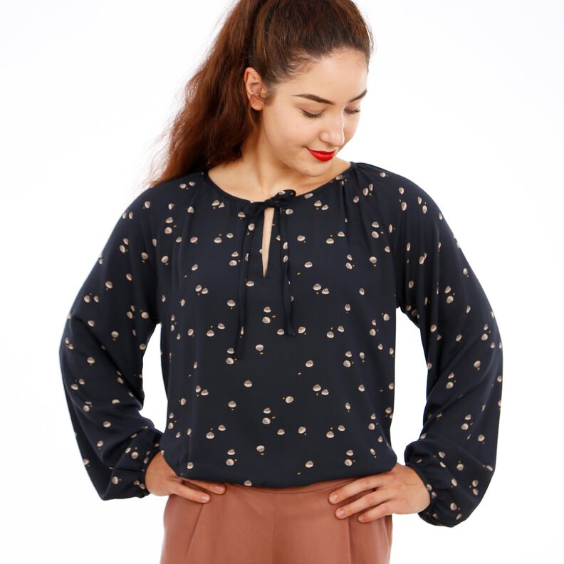 FRAU KRISSI - Bluse mit gekräuseltem Ausschnitt  XS-XXL image number 4
