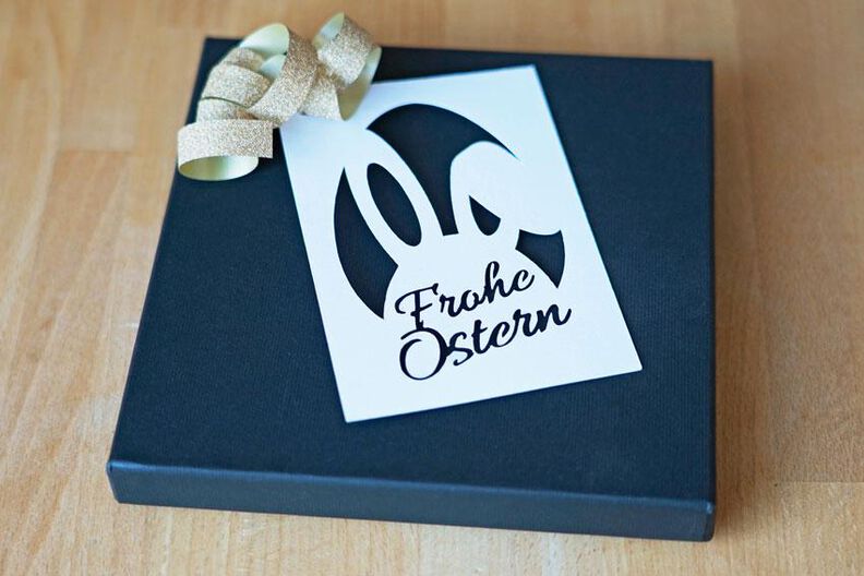 Plotterdatei Frohe Ostern Karte image number 7