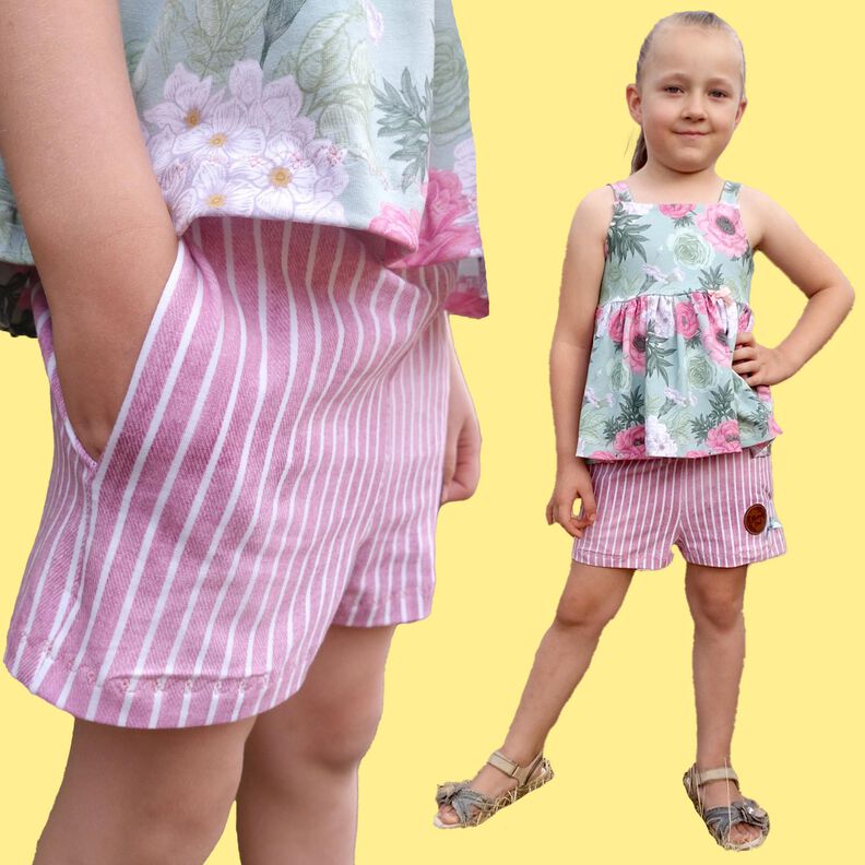 Kinder Shorts aus Jersey Kurze Hose PANAS ♥ Gr. 92-164 image number 9