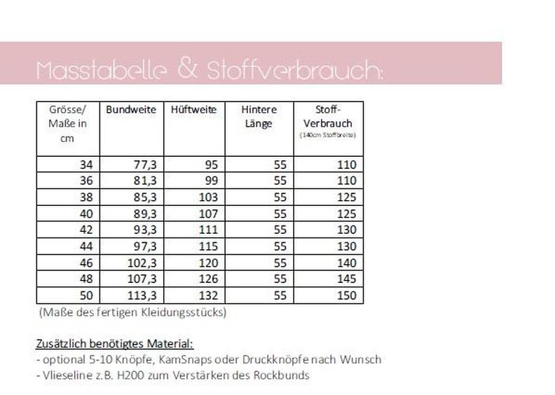Nähanleitung  Knopfrock Damen  *mit A0-Datei + Video* image number 8